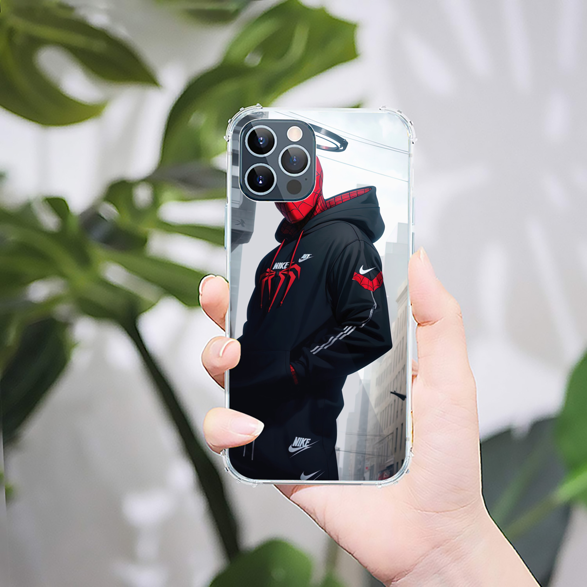 （画像用） Spider Man スパイダーマン 【iPhone 12シリーズ対応】透明スマホケース（クリアソフトケース）